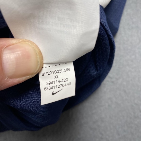 Team USA Jersey Youth XL‎ Blue Nike Lacrosse Dri-FIT Ohlmiller 17 Flag - Picture 6 of 11